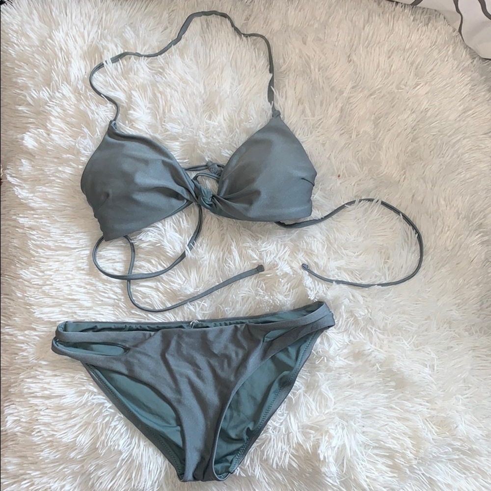 Garage Metallic teal bikini